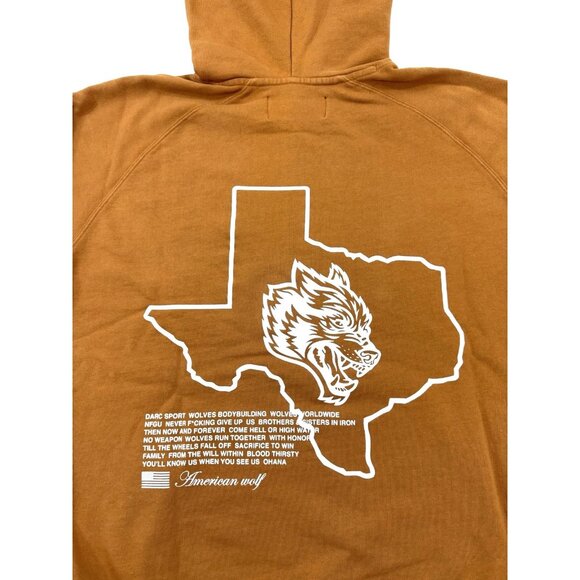Darc Sport Mens Hoodie Sweatshirt Wolves Limited Texas UT Sz Large 451/1000 RARE